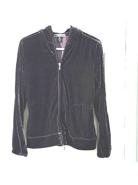 Plus Size 01 Optionelle Women's Satin Full-Zip Hoodie Sweater